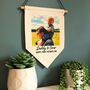 Father's Day Personalised Photo Hanging Banner Flag, thumbnail 2 of 8