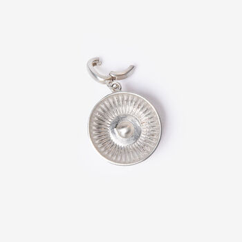 Patera Bowl Charm Clip On Silver Pendant, 4 of 7
