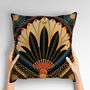 Deco Elegance In Red Art Deco Cushions Design One, thumbnail 2 of 8