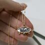 Gold Plated Sterling Silver Hieroglyphics Necklace, thumbnail 2 of 10
