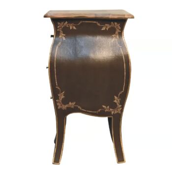 French Style Painted Bedside Table, 5 of 5