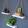White Hand Painted Floating Shelves, thumbnail 3 of 5