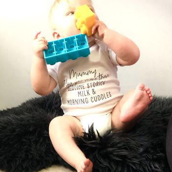 Mummy I Love You More Than Personalised Baby Vest, 3 of 4