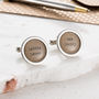 Personalised Love Letter Cufflinks, thumbnail 3 of 7