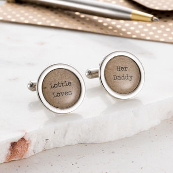 Personalised Love Letter Cufflinks, 3 of 7