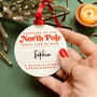 Personalised North Pole First Christmas Bauble, thumbnail 1 of 5