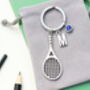 Personalised Large Tennis Keyring Squash Player Gift, thumbnail 8 of 10