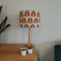 Tree Leaf Lampshade Retro Leaves Pattern Terracotta Orange Cotton Handmade Fabric Drum Table Floor Or Ceiling Pendant Lamp Shade, thumbnail 1 of 7