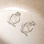 Sterling Silver Circle Knot Studs, thumbnail 5 of 7