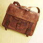 Convertible Leather Backpack Satchel, thumbnail 3 of 7