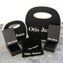 Organic Square Charm Gold Plated Silver Huggie Hoop Earrings, thumbnail 6 of 6