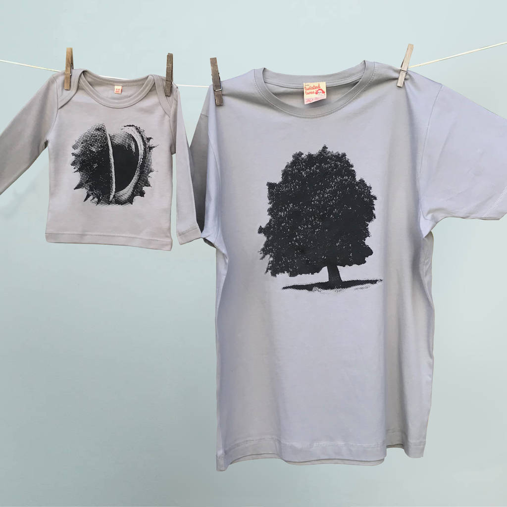 Twinning Tshirt Conker Tree Tops For Dad And Kids, 1 of 2