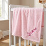 Personalised Baby Blanket Embroidered Name Fleece, thumbnail 2 of 12