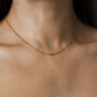 August Birthstone Peridot Gold Necklace, thumbnail 1 of 5