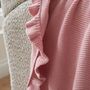 Personalised Butterfly Pink Frill Blanket, thumbnail 3 of 4