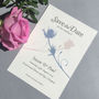 Thistle And Rose Save The Date Card, thumbnail 1 of 6