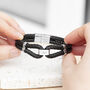 Personalised Men's Iconic Dual Leather Bracelet, thumbnail 12 of 12