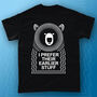Funny Muso Bear Music Adult Men's T Shirt, thumbnail 5 of 7