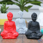 6x Matt Mini Buddha Assorted Colours, thumbnail 5 of 8