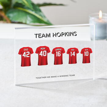 Personalised Family Name Football Shirt Plaque, 2 of 10