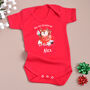 Personalised 'My 1st Christmas' Babygrow And Socks Set For Baby, thumbnail 6 of 6