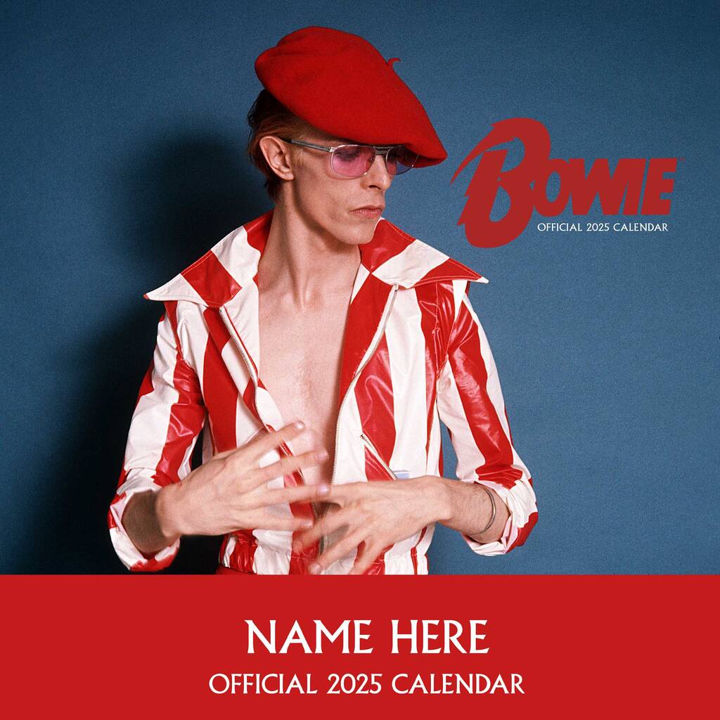 Maglietta Ufficiale Donna David Bowie - Logo Classico - Cotone 100%, Mezzo Manica, Taglia Large