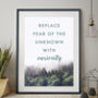 Contemporary Landscape Personalised Quote Print, thumbnail 4 of 7