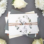 White Floral Wreath Wedding Invitations Sample, thumbnail 2 of 6