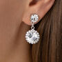 Swarovski Crystal Snow Drop Earrings, thumbnail 1 of 12