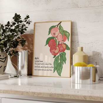 Apple Definition Kitchen Print, 6 of 8