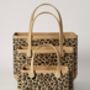 Save 20%! Stylish Leopard Print Tote Bags, Always In Fashion! Includes Initial Charm, thumbnail 2 of 12