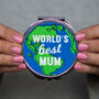 'World's Best Mum' Compact Mirror, thumbnail 2 of 5