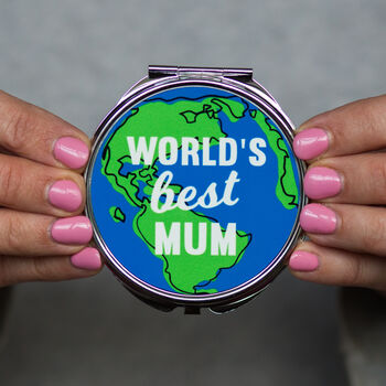 'World's Best Mum' Compact Mirror, 2 of 5