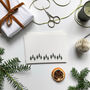 Christmas Pine Forest Hand Illustrated Flatnotes, thumbnail 1 of 4