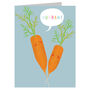 Mini Carrots Congratulations Card, thumbnail 2 of 5