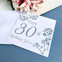 Personalised Floral Birthday Crad, thumbnail 1 of 3