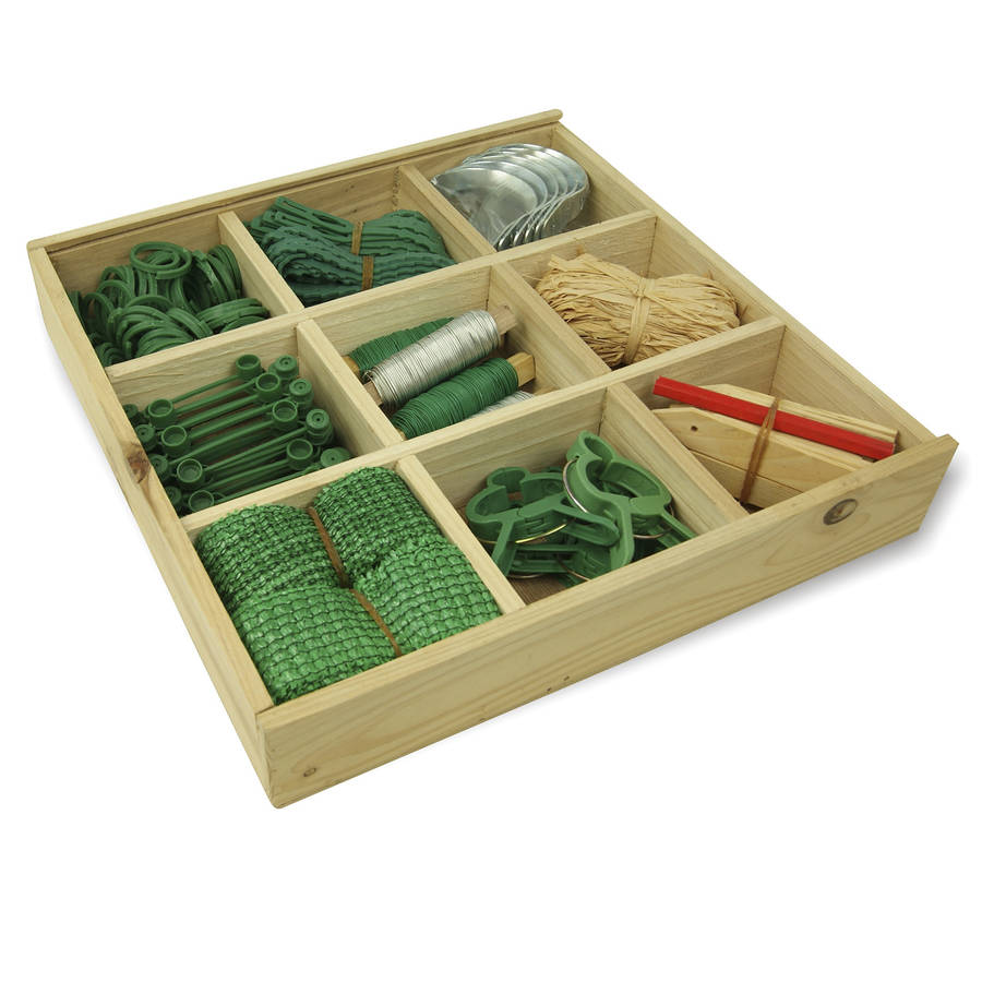 Gardeners Box Of Tricks With Apron And Kneeler Gift Set