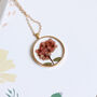 Encapsulated Real Flowers Nature Necklace, thumbnail 4 of 6