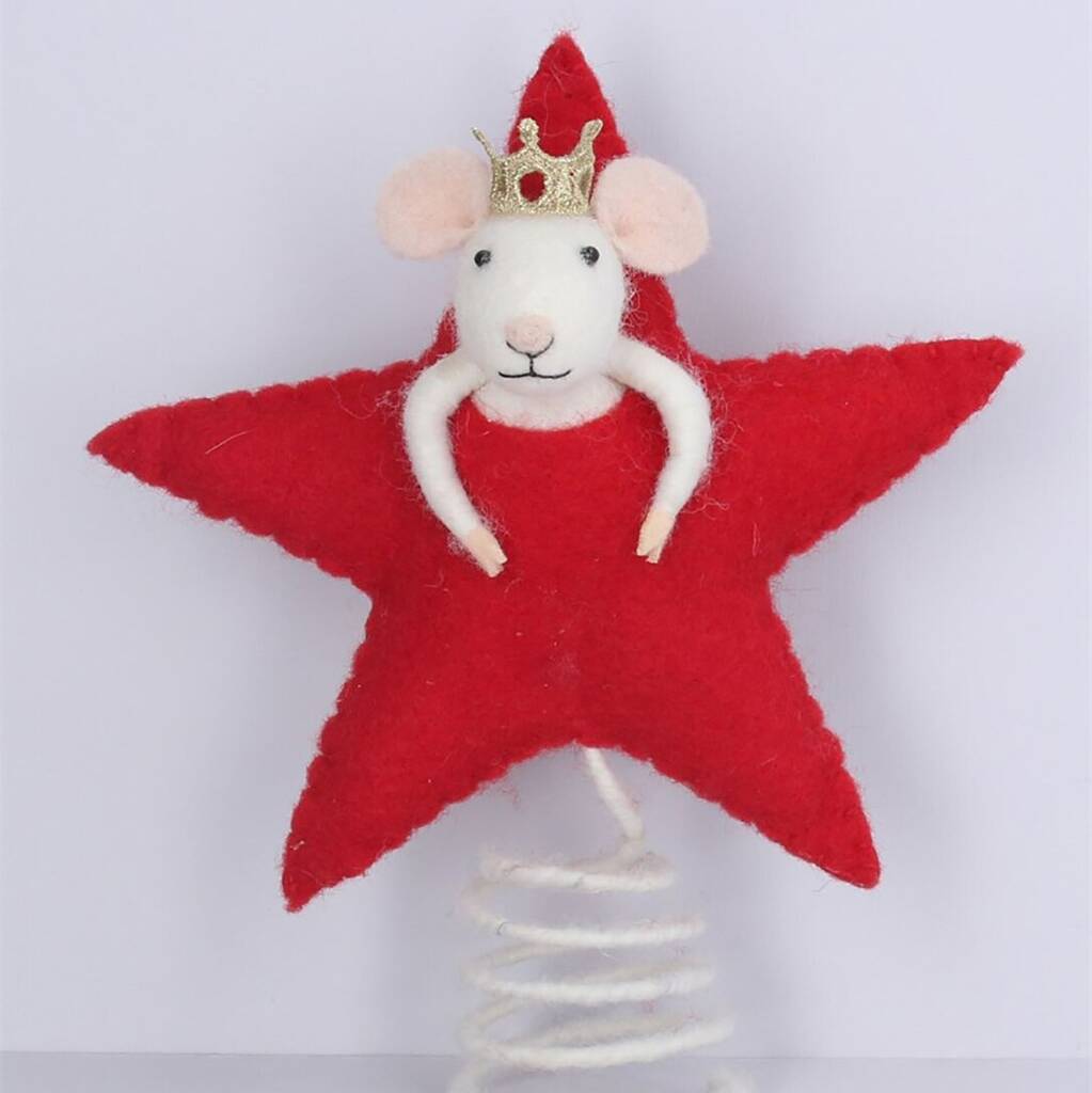 Christmas Mouse Tree Topper, 1 of 2