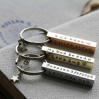 Personalised Copper Bar Keyring, 3 of 12