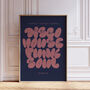 Disco House Funk Soul Music Print | Music Poster | Event Print | Wall Art | A5 A4 A3 | Bold | Typographic | Quote | Wall Decor |, thumbnail 5 of 9
