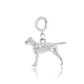 Vizsla Charm Sterling Silver, 3 of 12