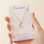 Constellation Moon Pendant Necklace In Rose Gold, thumbnail 12 of 12
