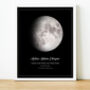 Personalised Moon Phase Print Birthday Gift, thumbnail 1 of 8