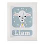 Personalised Children's Lamb Clock, thumbnail 5 of 9