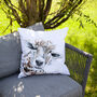 Inky Sheep Outdoor Cushion For Garden Furniture, thumbnail 8 of 9
