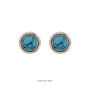 Maya Lapis Lazuli Stud Earrings Silver Or Gold Plated, thumbnail 8 of 12
