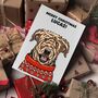 Custom Airedale Terrier Christmas Jumper Greeting Card, thumbnail 1 of 11