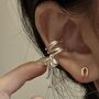 Sterling Silver Adjustable Bow Ring Or Ear Cuff, thumbnail 4 of 5