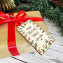 Personalised Christmas Botanical Leaf Gift Tag, thumbnail 1 of 5